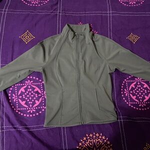 Brown athletic Zip Up jacket